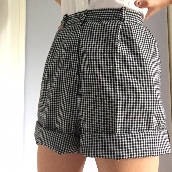 Pants - Vintage gingham shorts